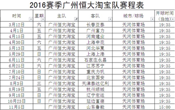 2016赛季中超联赛主场比赛赛程表（如有调整，以中国足协最新公布为准）.jpg